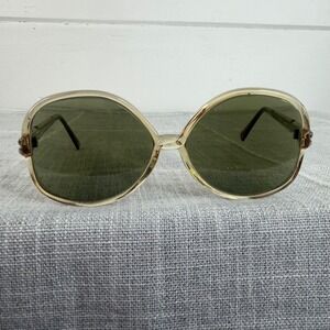 Vintage Tura Lite 309 Translucent Oval Sunglasses Oversized Glasses Frames Japan